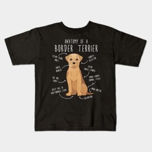 Border Terrier Wheaten Dog Anatomy Kids T-Shirt